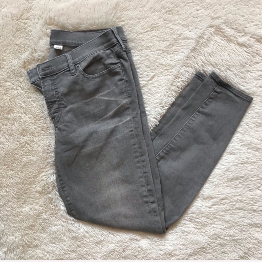 J Crew Valley wash skinny jean with 28 in inseam